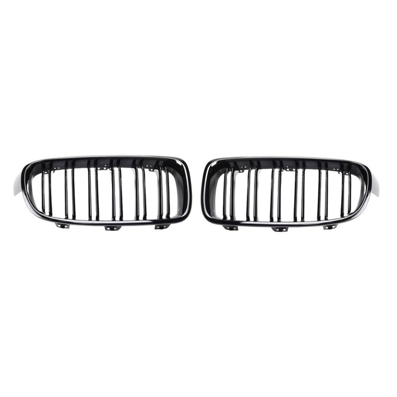 2012-2019 BMW 3 Series F30 F31 M3 Style Front Kidney Grille M3 Style Gloss Black Dual Slat