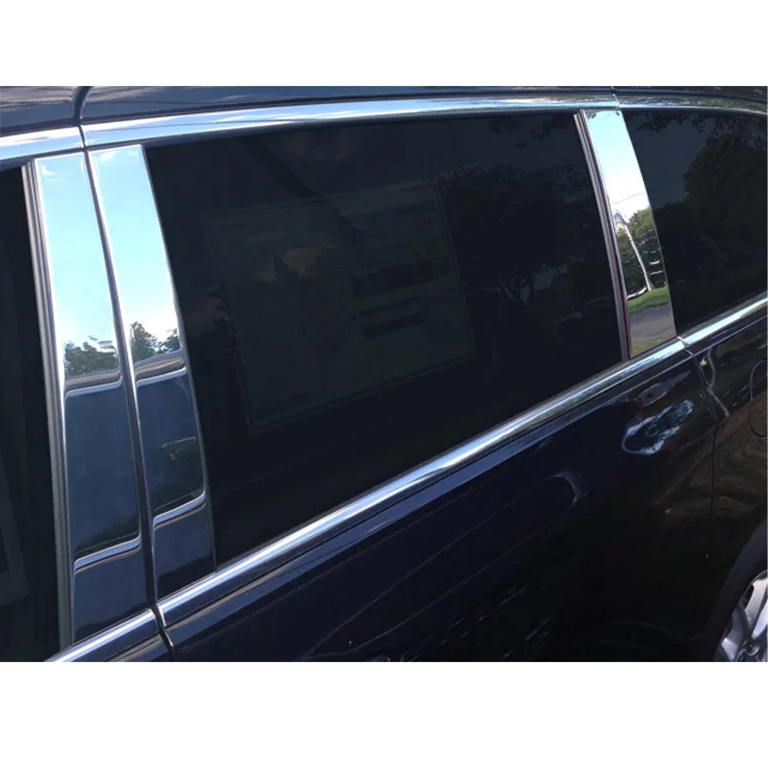 2017-2025 Chrysler Pacifica Stainless Steel Pillar Trim 6 Pcs