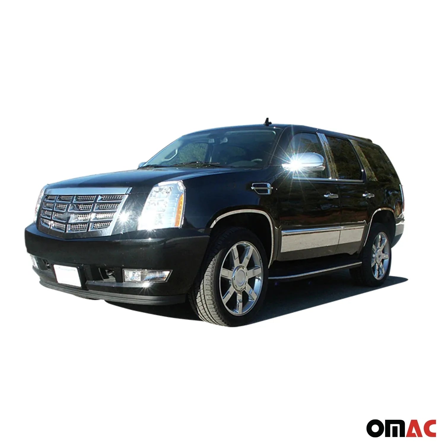 2007-2014 Cadillac Escalade Stainless Rocker Panel Trim 4Pc