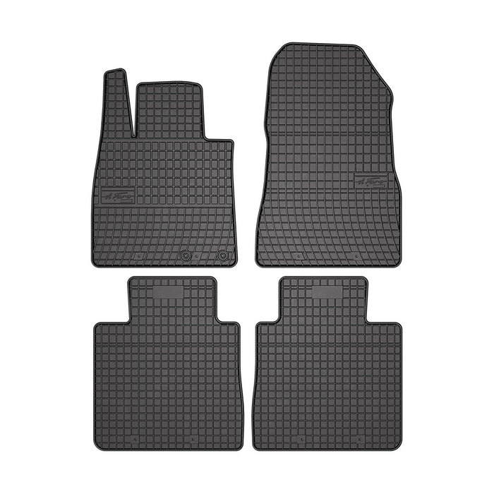 OMAC Floor Mats Liner for Nissan Versa Note 2014-2019 Black Rubber All-Weather