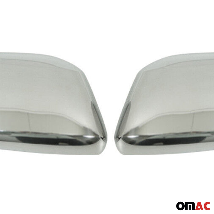 Side Mirror Cover Caps Fits Nissan Xterra 2005-2015 Steel Silver 2 Pcs