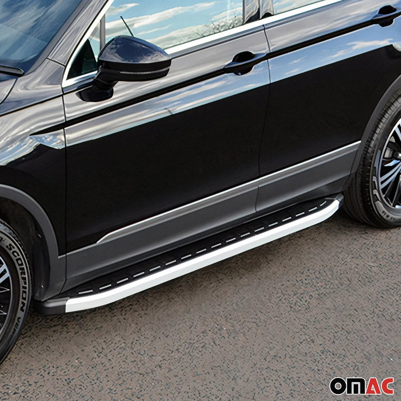 2015-2018 BMW X4 F26 Running Boards Side Steps Silver & Black