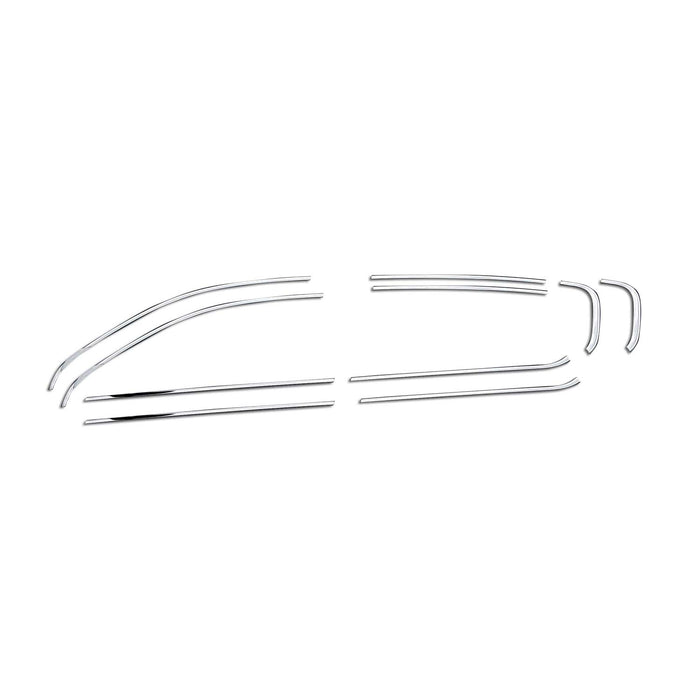 Window Molding Trim Streamer for Peugeot 308 2014-2020 Steel Silver 10 Pcs
