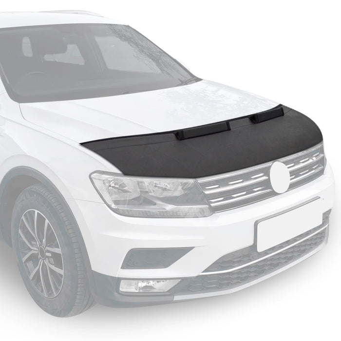Car Bonnet Mask Hood Bra for Ford Fiesta 2014-2019 Black 1 Pc