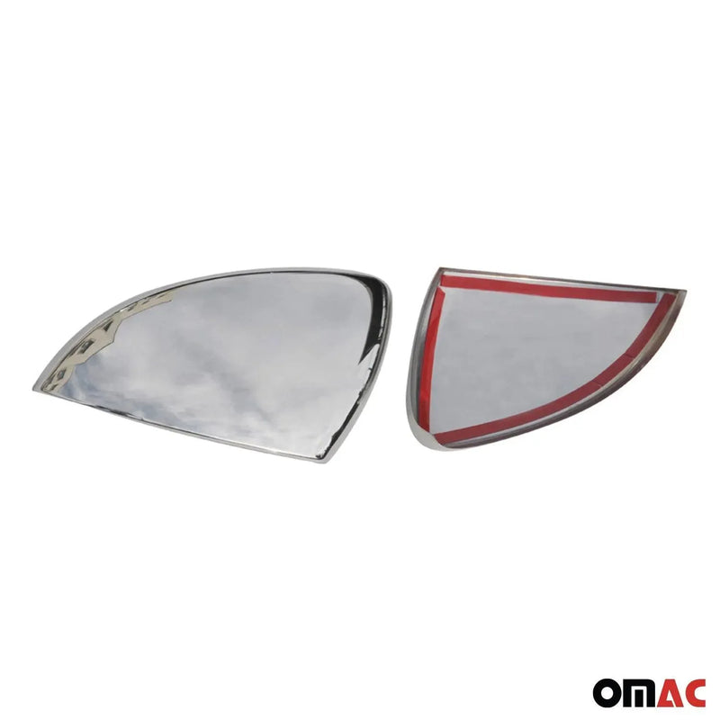 Side Mirror Cover Caps Fits VW Golf Mk7 2015-2021 Steel Silver 2 Pcs - OMAC USA