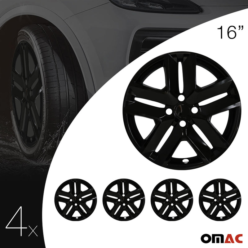 Colorado Hub Caps Wheel Cover 16" Black Full Set 4 pcs.