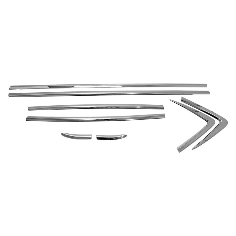 Window Molding Trim Streamer for Buick Encore 2013-2016 Steel Silver 8 Pcs - OMAC USA