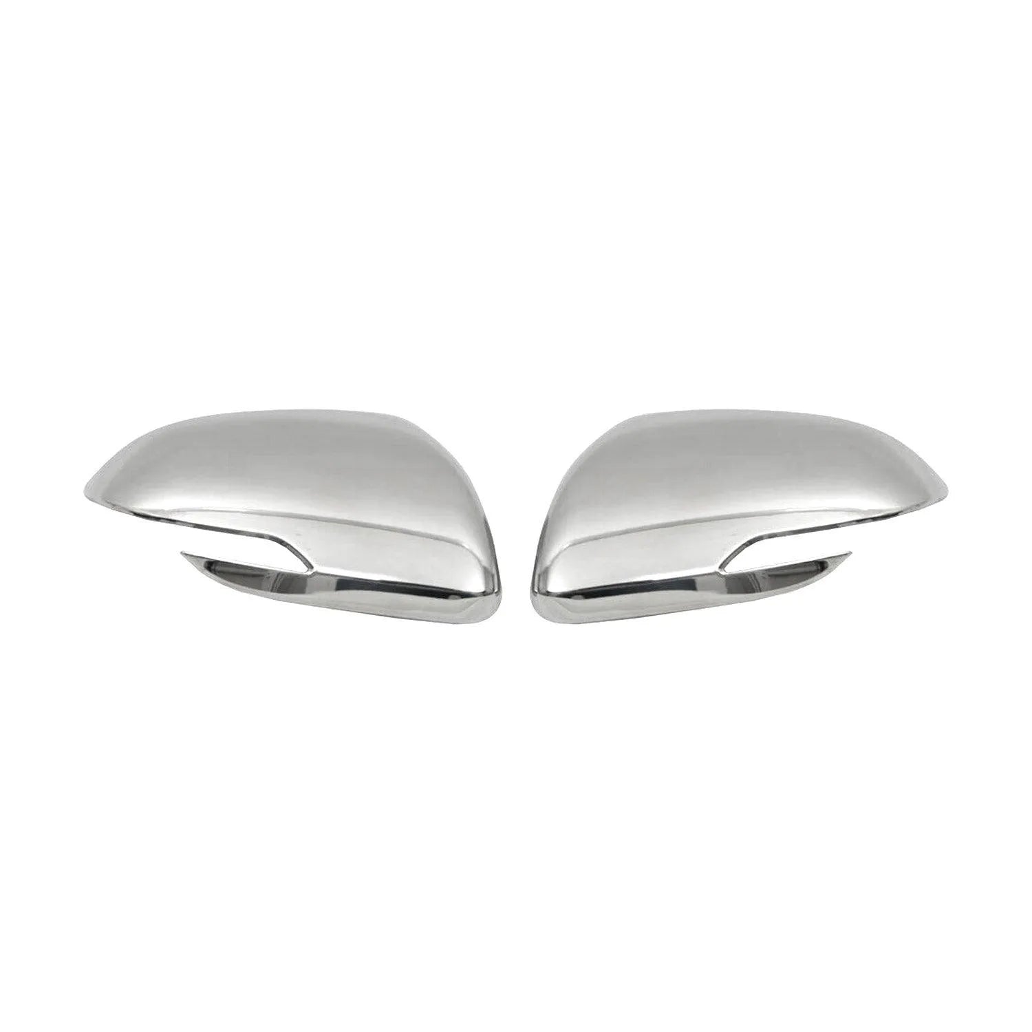 Side Mirror Cover Caps Fits Kia Rio 2018-2023 Steel Silver 2 Pcs - OMAC USA