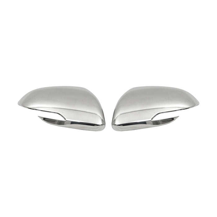 Side Mirror Cover Caps Fits Kia Rio 2018-2023 Steel Silver 2 Pcs