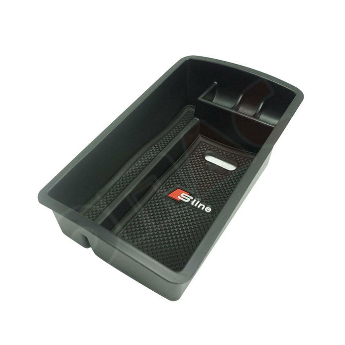 Center Console Armrest Storage Tray for Audi A3 S Line 2015-2020 Black 1Pc