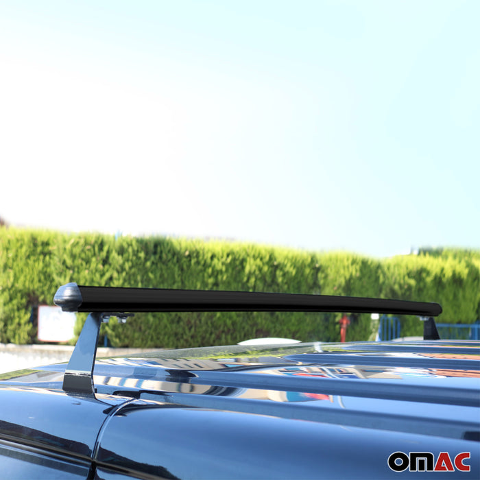 Trunk Bed Carrier Roof Racks Cross Bars for Honda CR-V 2017-2022 Alu Black 2x