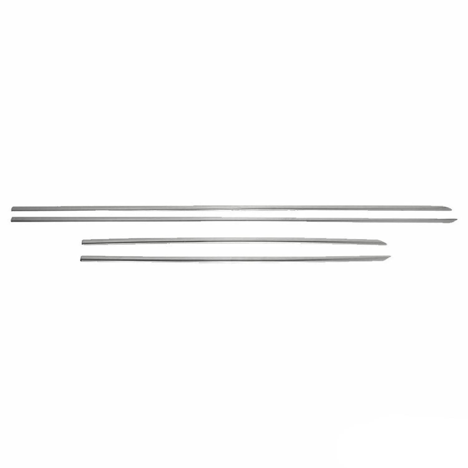 2015-2025 Land Rover Discovery Sport Side Door Molding Trim Skirt Garnish Stainless Steel Silver 4 Pcs