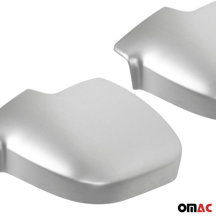 Side Mirror Cover Caps Fits Mercedes Sprinter W907 910 2019-2024 Brushed Steel