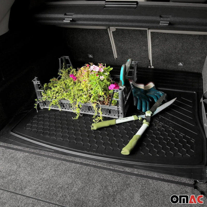 Cargo Liner Trunk Mat Protection Waterproof Rubber 3D Molded Black - OMAC USA