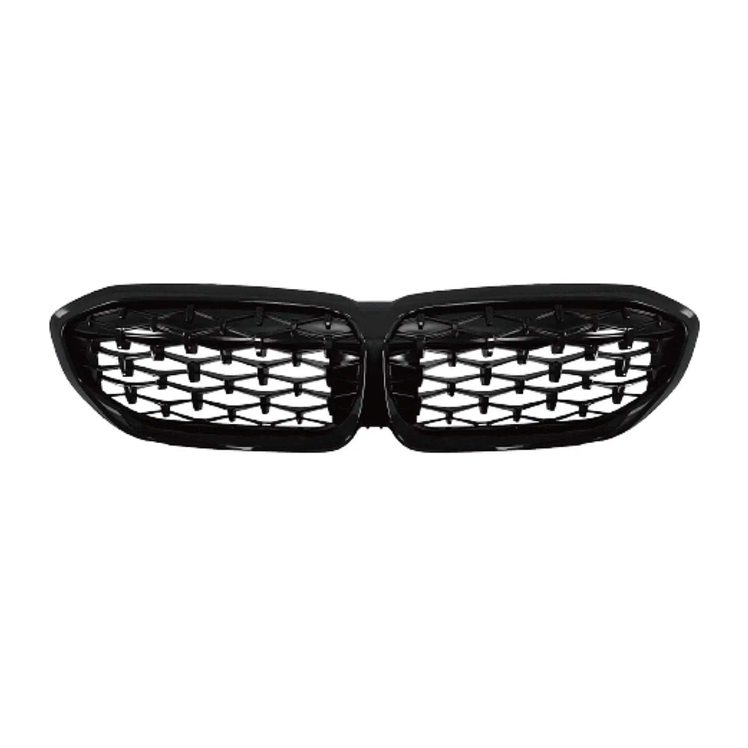 2019-2022 BMW 3 Series G20 Sedan Front Kidney Grille Glossy Black Meteor Diamond