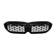 2019-2022 BMW 3 Series G20 Sedan Front Kidney Grille Glossy Black Meteor Diamond