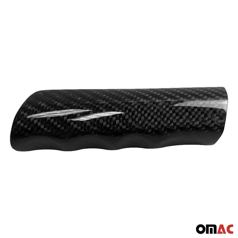 Genuine Wood Handbrake Handle Cover for BMW 3 Series Carbon Fiber Black 1Pc - OMAC USA