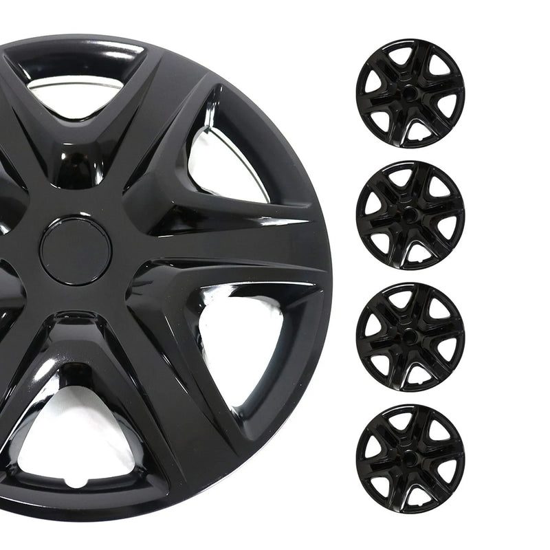 Virginia Hub Caps Wheel Cover 16" Black Full Set 4 pcs.