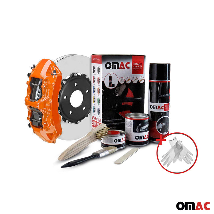 OMAC Brake Caliper Epoxy Based Car Paint Kit Arizona Orange Glossy High-Temp