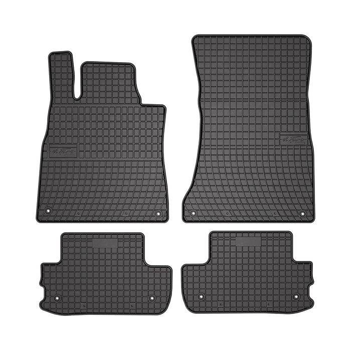 OMAC Floor Mats Liner for Mercedes S Class C217 Coupe 2015-2021 Rubber Black 4x