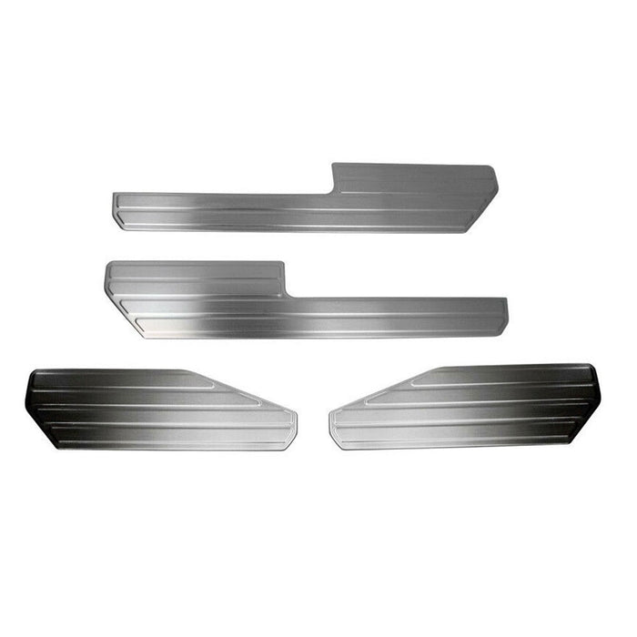 Door Sill Scuff Plate Scratch Protector for VW Amarok 2010-2020 Steel Brushed