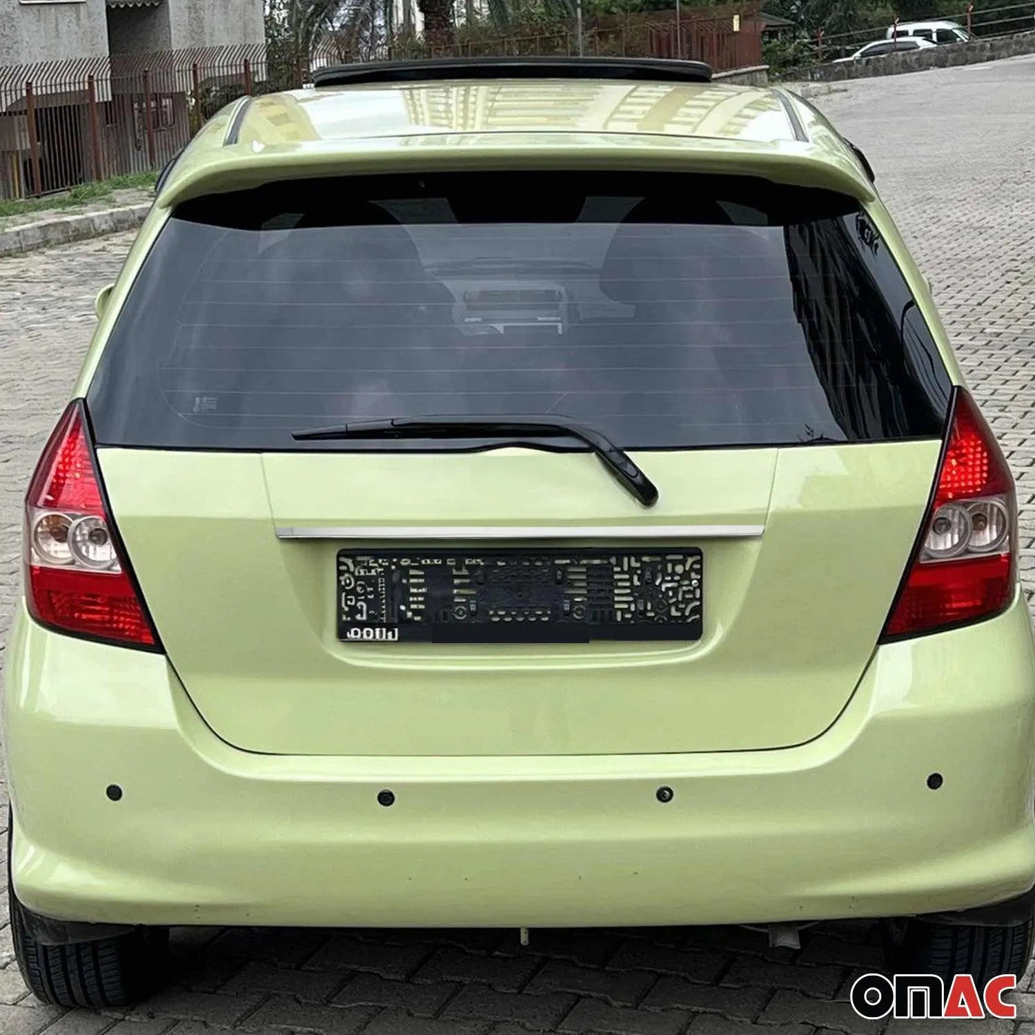 2007-2008 Honda Fit Rear Trunk Tailgate Door Handle Cover Stainless Steel Silver