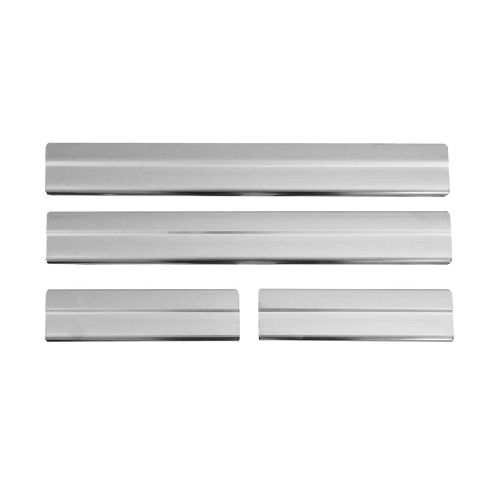 Door Sill Scuff Plate Scratch Protector for Mazda CX-5 2017-2024 Steel Silver 4x