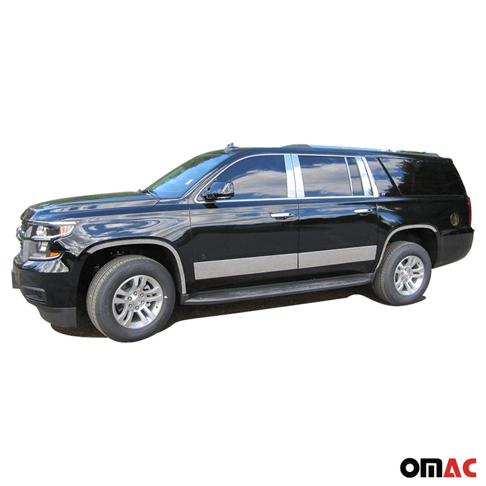 OMAC Stainless Steel Rear Bumper Trim 1Pc Fits 2015-2020 Chevy Suburban