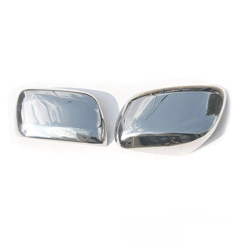 Side Mirror Cover Caps Fits Lexus LX 570 2008-2015 Steel Silver 2 Pcs - OMAC USA