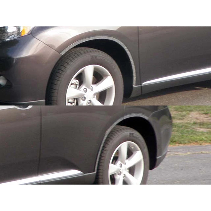 Stainless Steel Wheel Well Trim 6Pc Fits 2010-2015 Lexus RX350