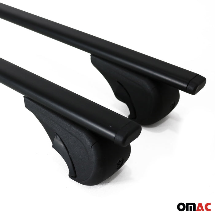 Roof Racks Cross Bars Durable for BMW 3 Series E91 Wagon 2005-2012 Metal Black