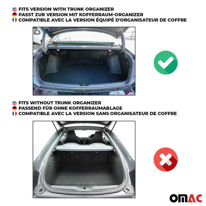 OMAC Premium Cargo Trunk Liner Black for Mercedes SLK R171 2004-2010