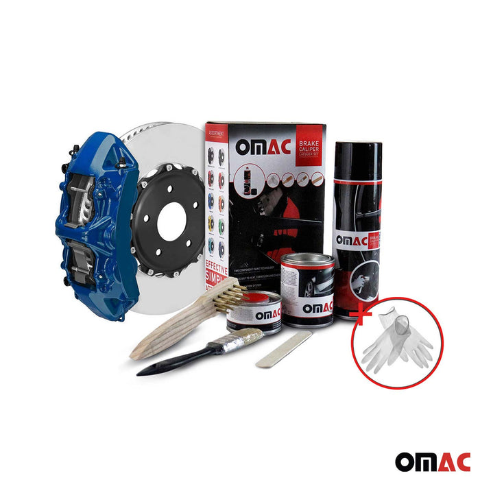 OMAC Brake Caliper Epoxy Based Car Paint Kit Hawaii Blue Glossy High-Temp