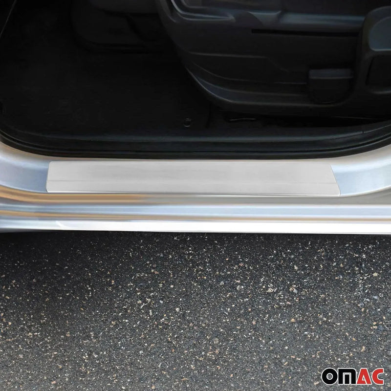 Door Sill Scuff Plate Scratch Protector for VW Amarok 2010-2020 Gloss 4 Pcs - OMAC USA