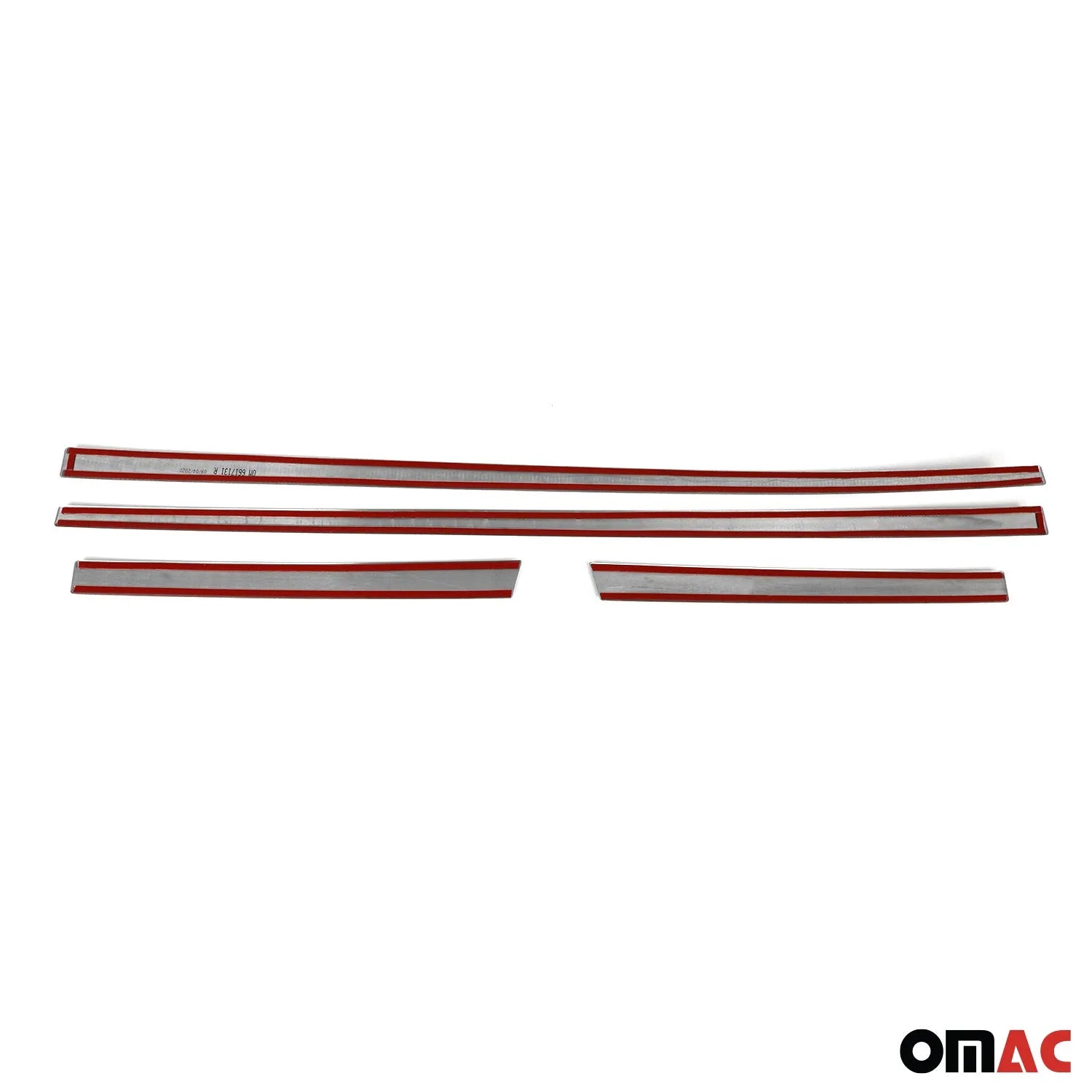 2007-2012 Dodge Nitro Side Door Molding Trim Skirt Garnish Stainless Steel Silver 4Pcs