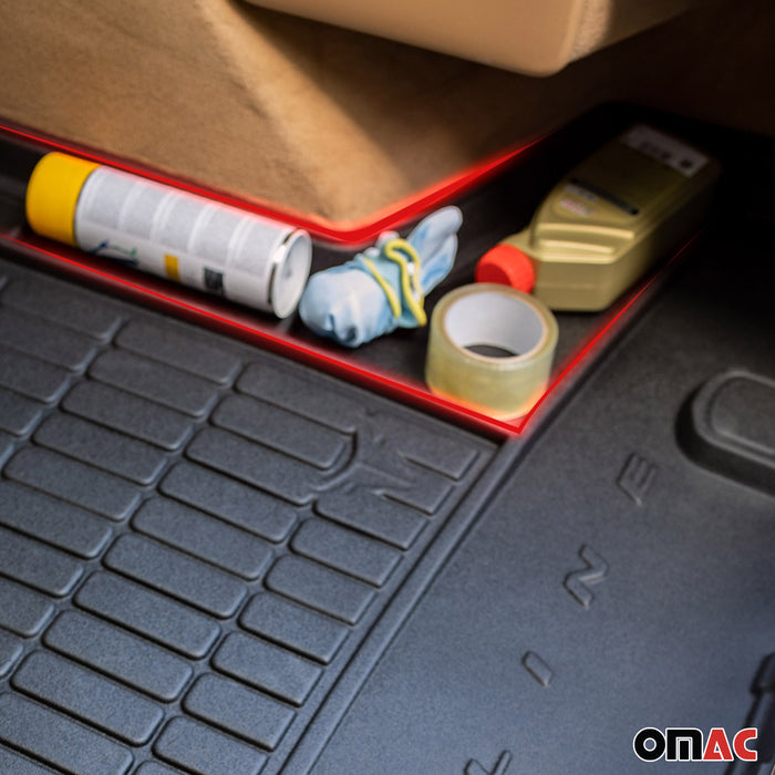 OMAC Premium Cargo Mats Liner for Honda Civic 2012-2015 Hatchback Upper Trunk