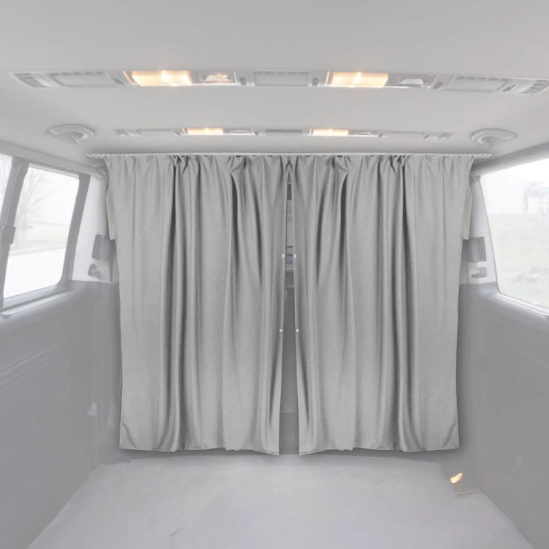 2013-2021 Nissan NV200 Cabin Divider Curtain Privacy Curtains Gray 2Curtains