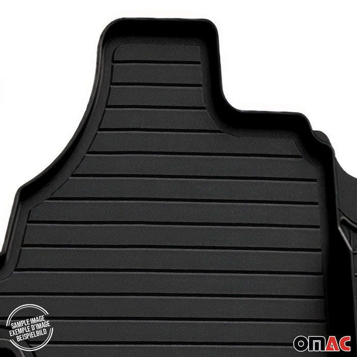 OMAC Floor Mats Liner for VW Golf Mk7 2015-2021 Black TPE All-Weather 4 Pcs
