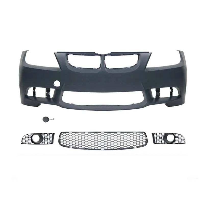 2009-2012 BMW 3 Series E90 E91 FL M-Tech Style Front Bumper Kit W/Fog Light Hole Sedan Wagon