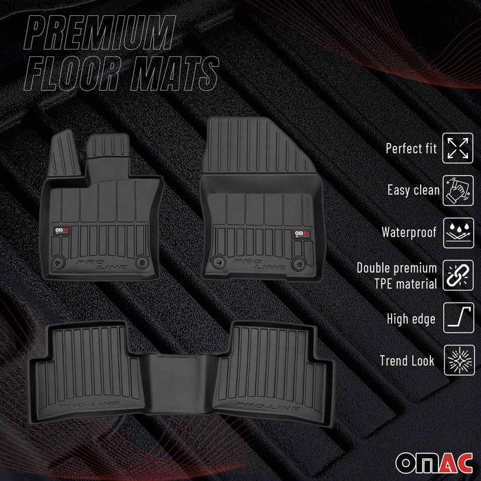OMAC Premium Floor Mats for Lexus UX200 UX250h 2019-2024 Waterproof Heavy Duty