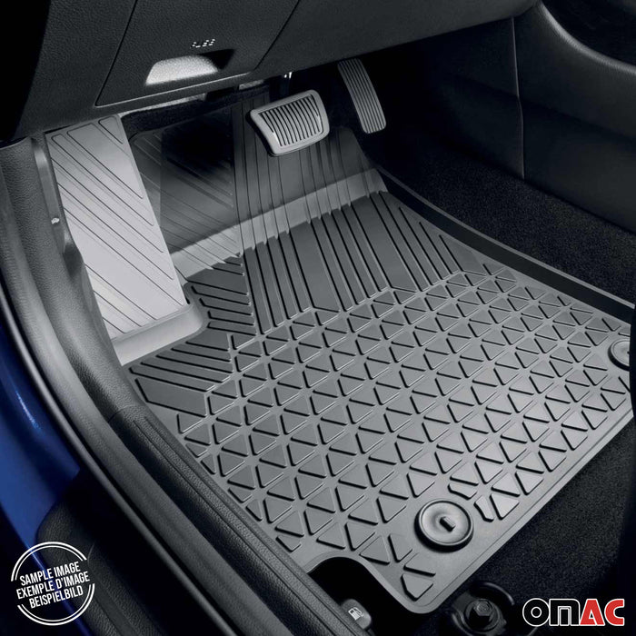 OMAC Floor Mats Liner fits Hyundai Sonata 2020-2024 Black TPE All-Weather 4Pcs