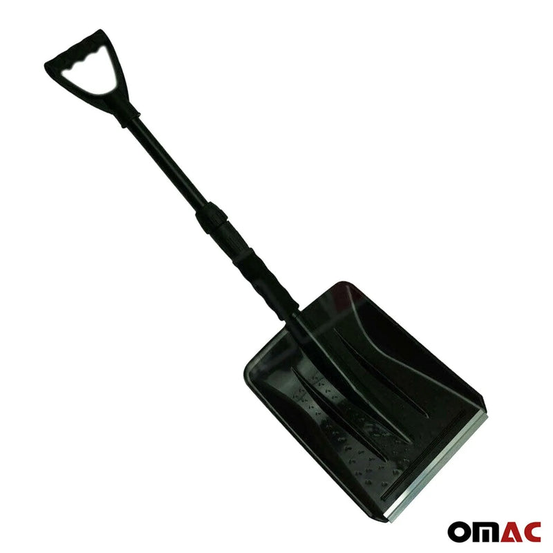 Snow Shovel with Scraper Compact Adjustable Lock Portable Lightweight