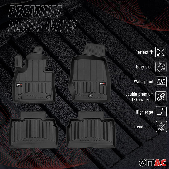 OMAC Premium Floor Mats for Ford Explorer 2020-2022 All-Weather Heavy Duty