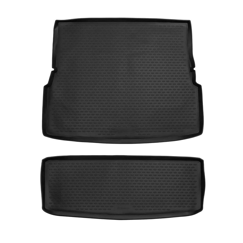 OMAC Cargo Mats Liner for Infiniti QX56 2004-2008 Rear Trunk Waterproof TPE 2Pcs - OMAC USA