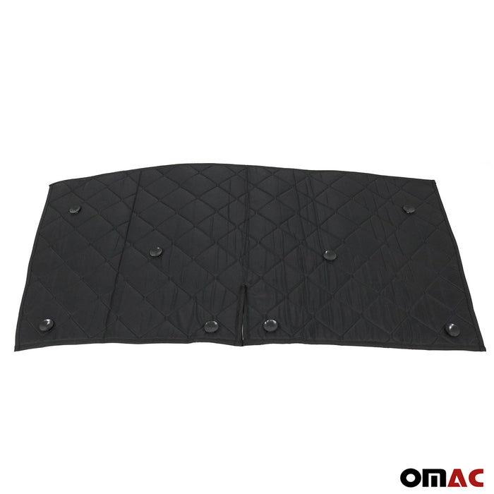 Thermal Windshield Sun Shade Magtenic for Ford Transit 2015-2024 Black 3x