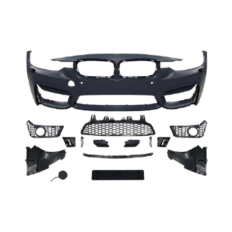 2012-2019 BMW 3 Series F30 F31 M-Tech M-Tech Style Front Bumper Kit W/Fog Light Hole