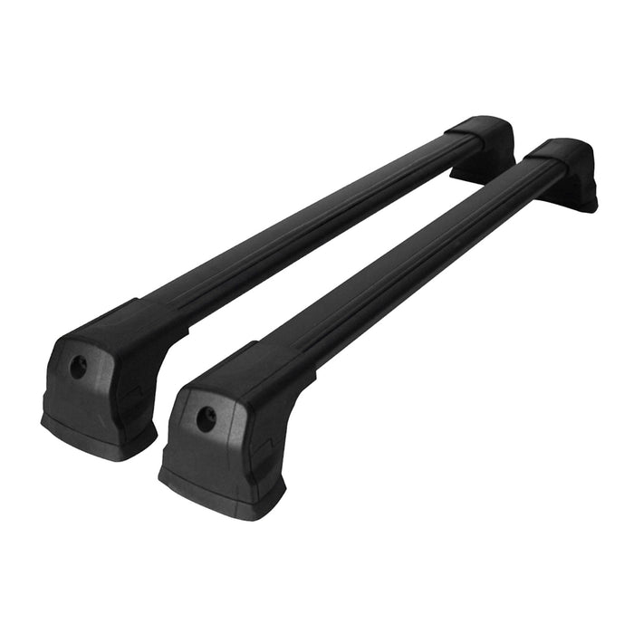 Fix Points Roof Racks Cross Bar Carrier for Mazda 3 Sedan 2014-2018 Black 2Pcs