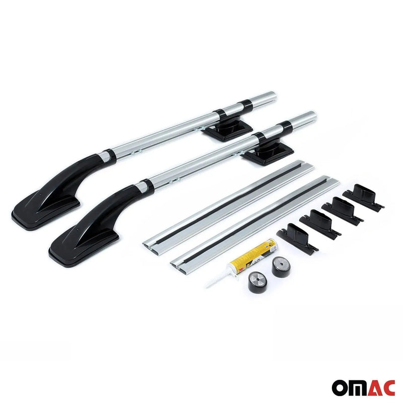 Top Roof Rack Side Rails for Nissan Frontier 2005-2021 Aluminium Silver 4Pcs - OMAC USA