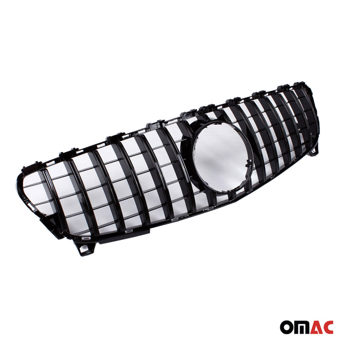 For Mercedes Benz W176 A250 A45 AMG 2013-2015 Glossy Black GT Style Front Grille
