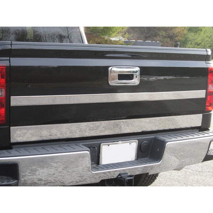 Stainless Steel Tailgate Trim 1Pc Fits 2014-2018 Chevy Silverado